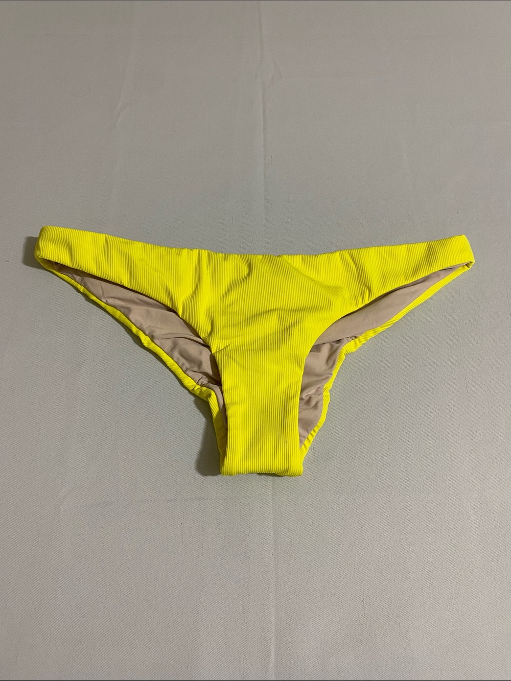PILYQ Sub Basic Ruched Teeny Bikini Bottom Size L